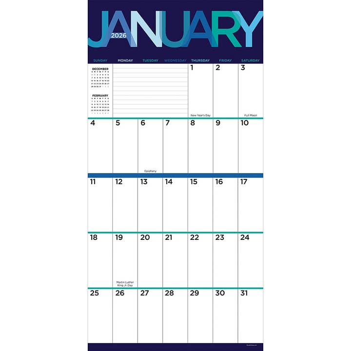 TF Publishing - Paper Goods - Wholesale Calendar - 2026 Big Print Wall Calendar