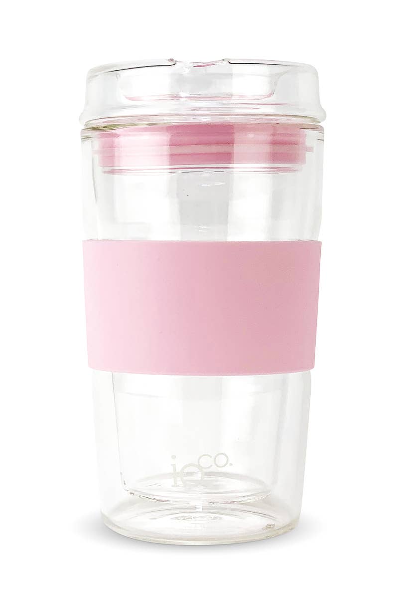 IOco Gift Designers - Wholesale Insulated mug/tumbler - IOco 12oz Reusable Glass Coffee Travel Cup10