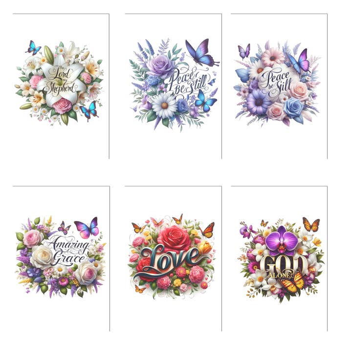 12 Spiritual Handmade Notecards 4x6 with Envelopes Blank Inside for wholesale by Blue Morning Expressions