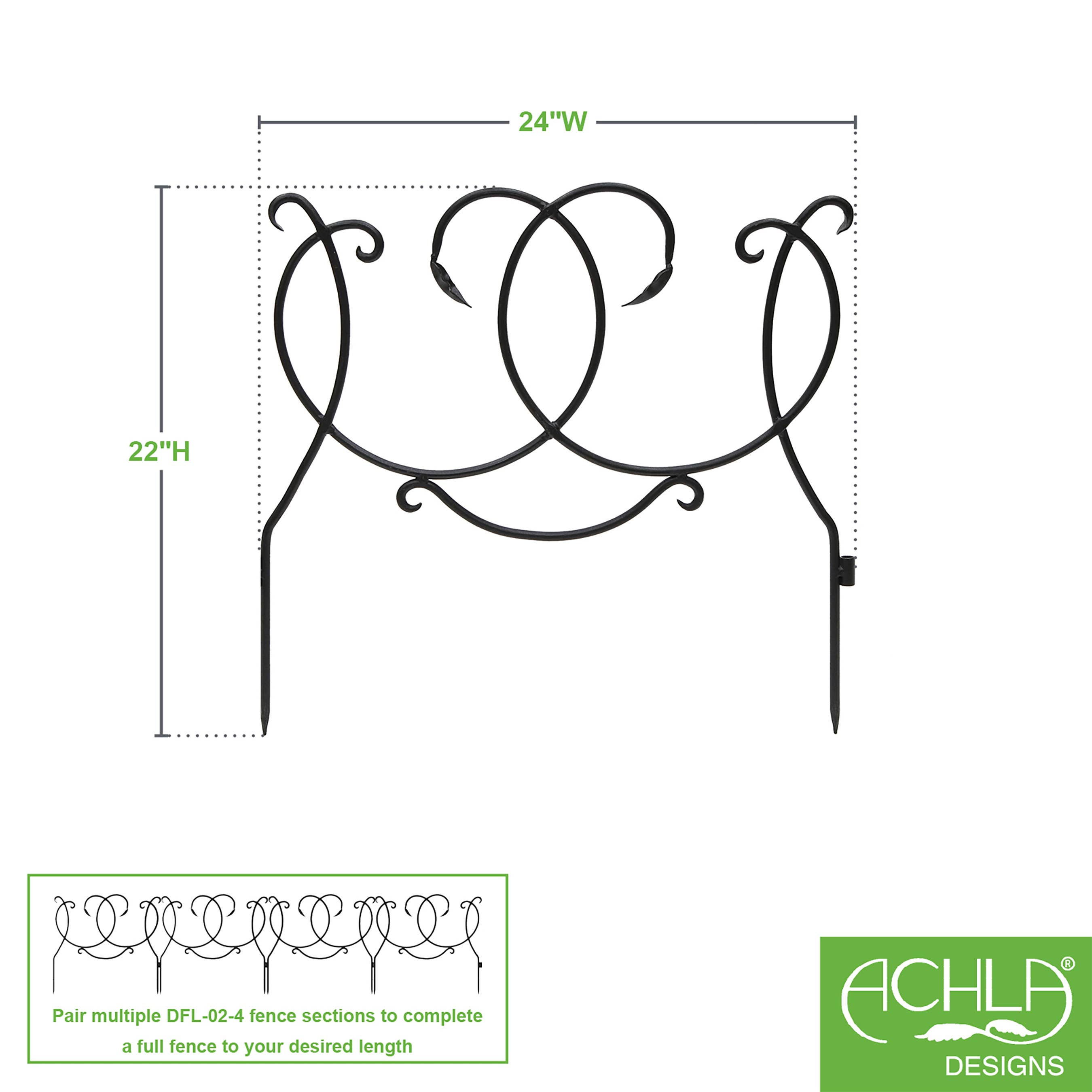ACHLA Designs - Wholesale Outdoor Ornament/Decor - Scroll Fence Sections, Pack of 41