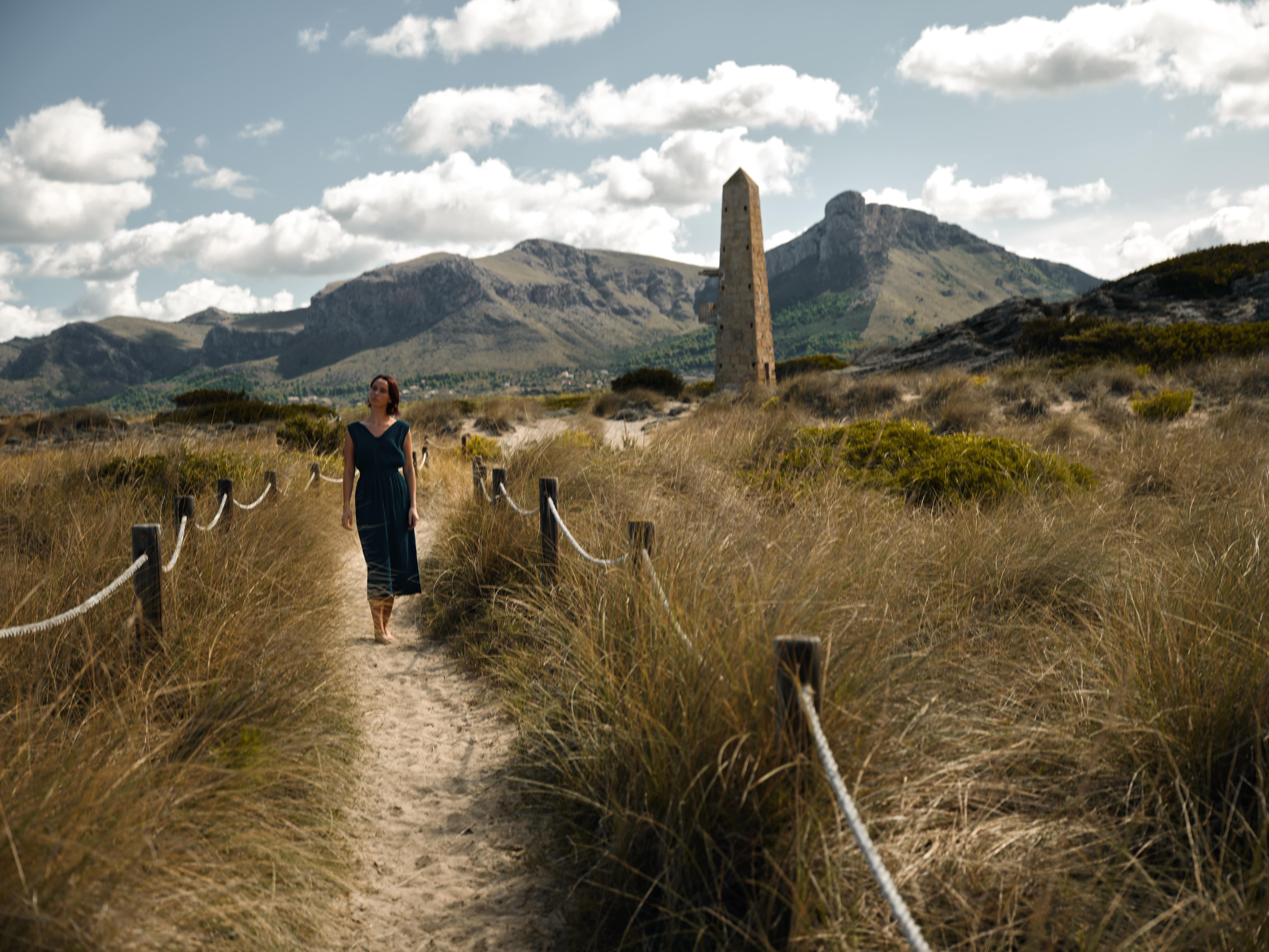 CECILIA SÖRENSEN - Wholesale Dress - Women's - 788 V Gathered greek dress in soft, organic, cotton3