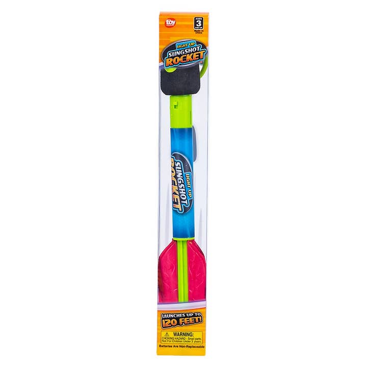 La Luna Bella - Toys - Wholesale Light-Up Toy - Kids & Baby - 9.5" LIGHT-UP SLINGSHOT ROCKET LLB Light-up Toys