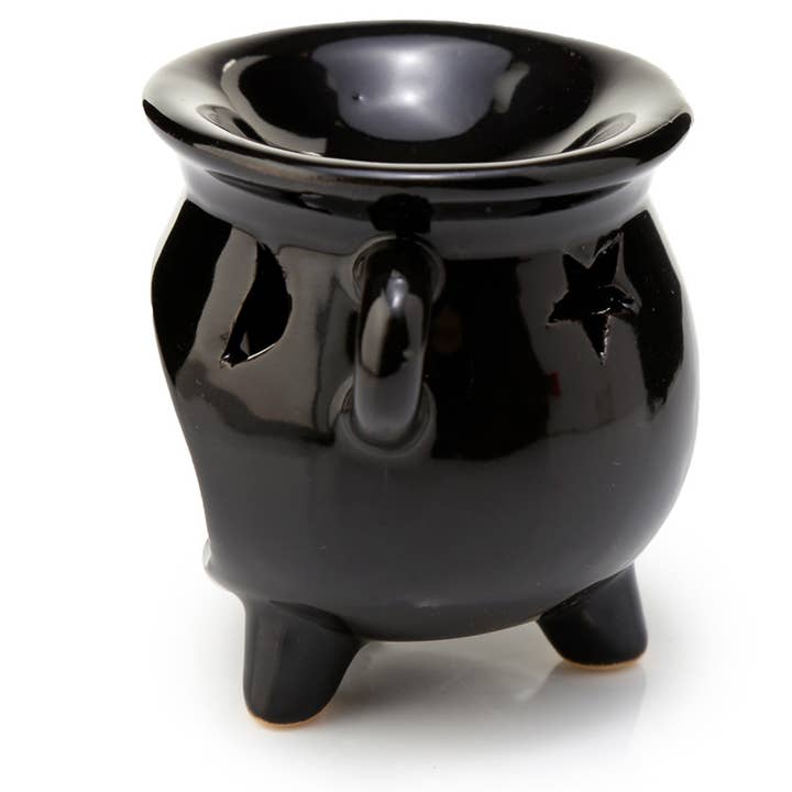 Puckator Ltd - Wholesale Oil Warmer - Eden Small Black Cauldron Oil Burner