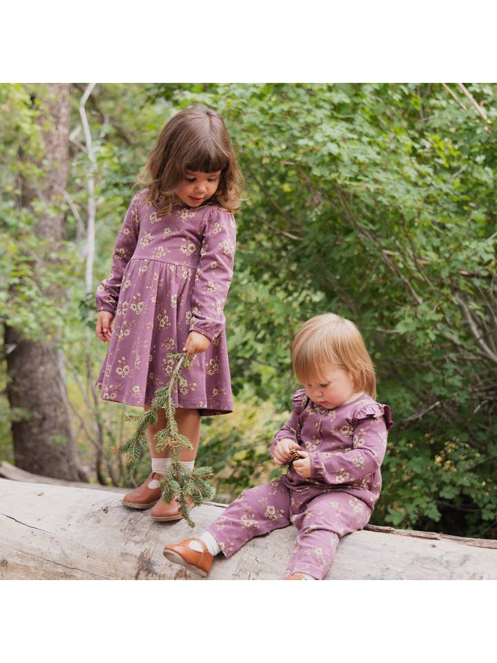 City Mouse Studio - Wholesale Dress - Kids - Twirl Dress- Orchid Blooms2