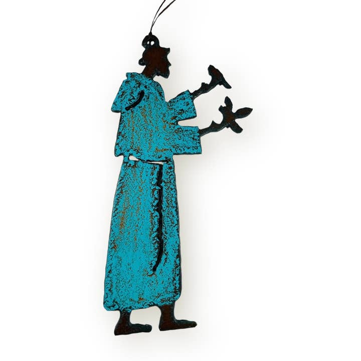 Whimsies - Wholesale Ornament - St. Francis Ornament Saints metal Christmas Catholic gift