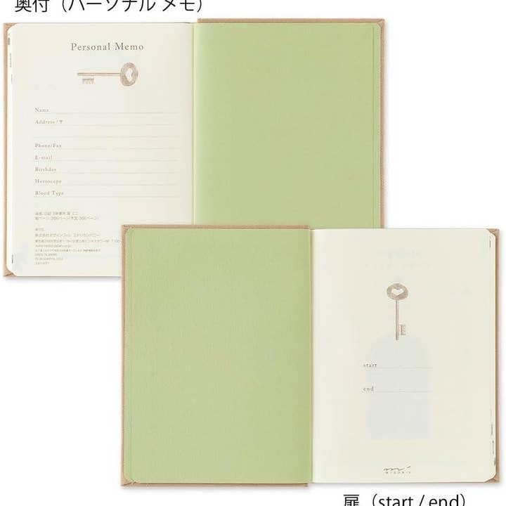 「FUNJI」In Japan - Wholesale Journal/diary - Midori 3-Year Mini Journal | 2 Lines/Day | Japanese Quality2
