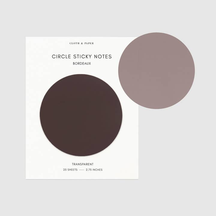 Cloth & Paper - Wholesale Sticky Notes - Transparent Circle Sticky Notes11