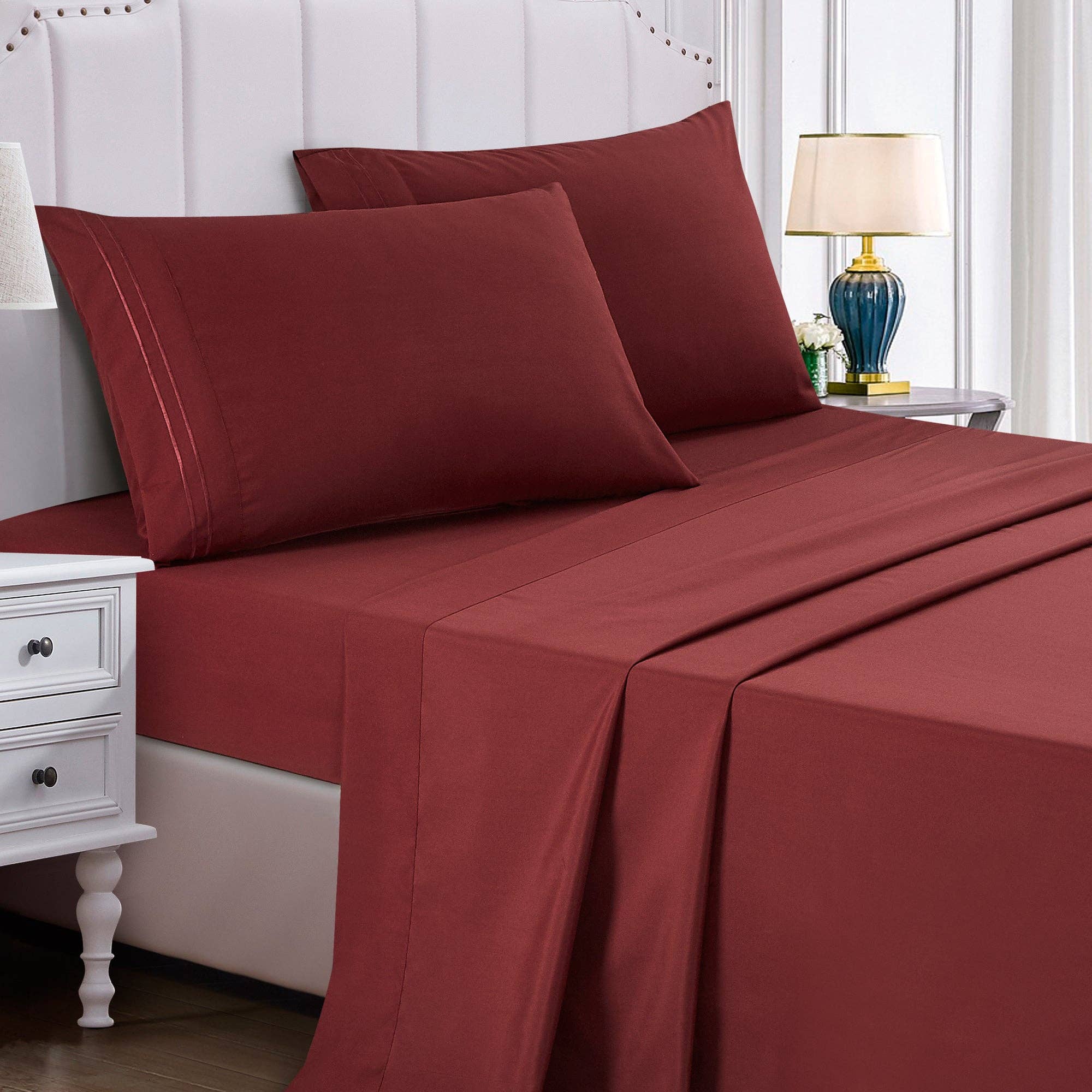 Linen Mart – wholesale Sheet set – Soft Microfiber Deep Pocket Bed Sheets - 4 Piece Set48