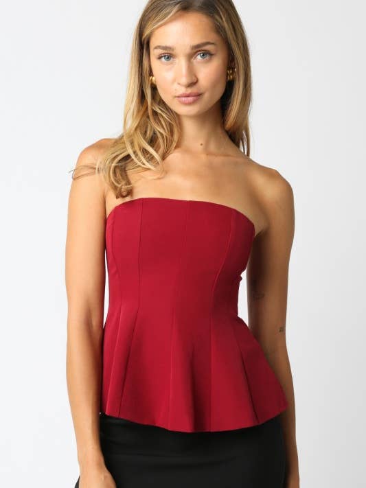 Deja Off Flare Top für den Großhandel von Olivaceous