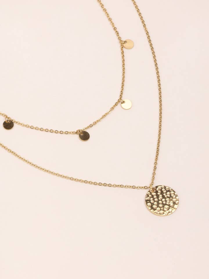 AGATHE Pampilles double necklace for wholesale by Voguette Paris