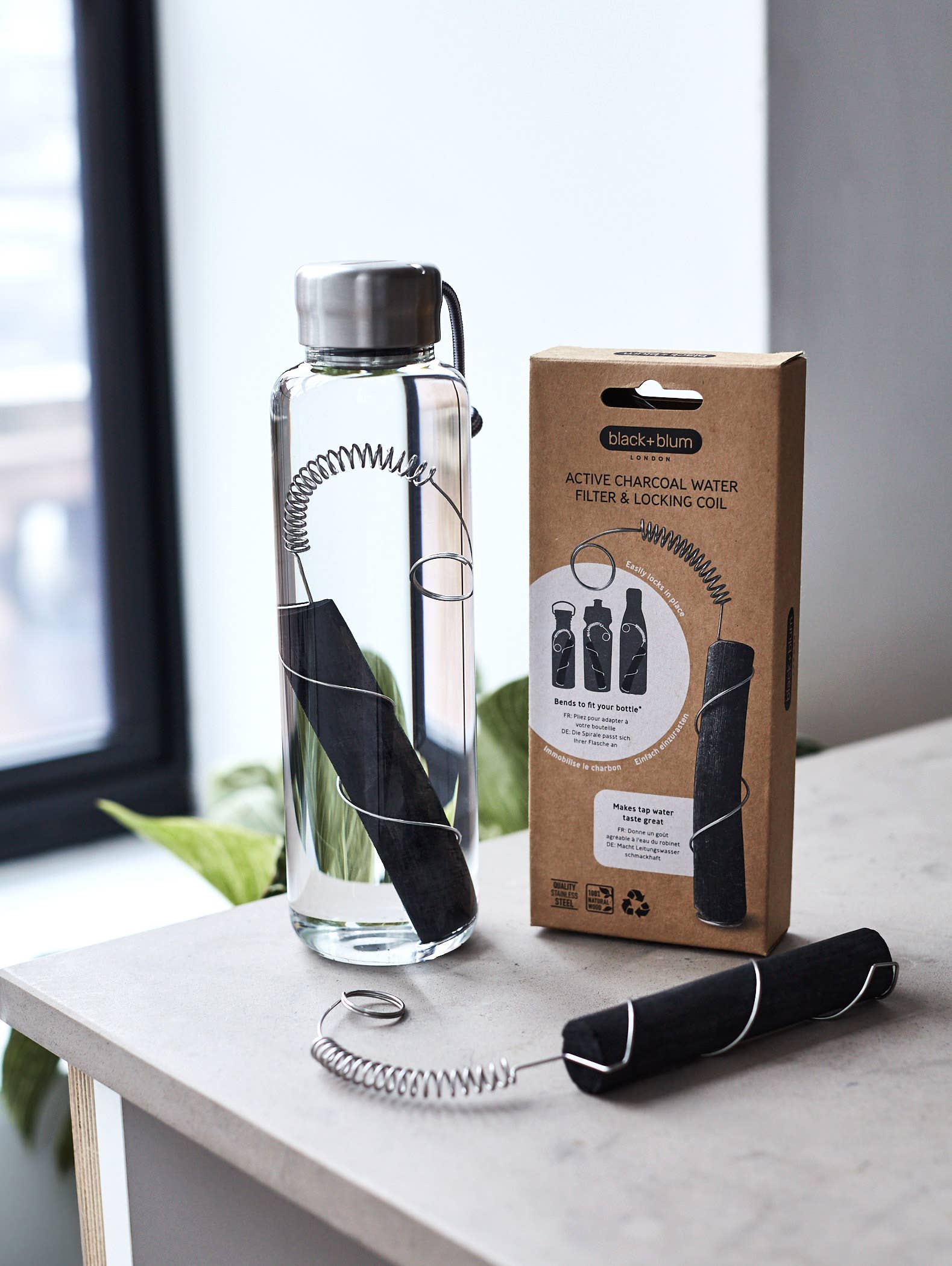 Black + Blum Europe - Wholesale Water Filter - Active Charcoal Water Filter with Locking Coil0