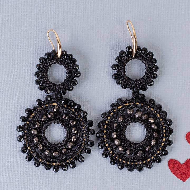 Beaded Hoop Earrings for wholesale by Your Fashion Wholesale