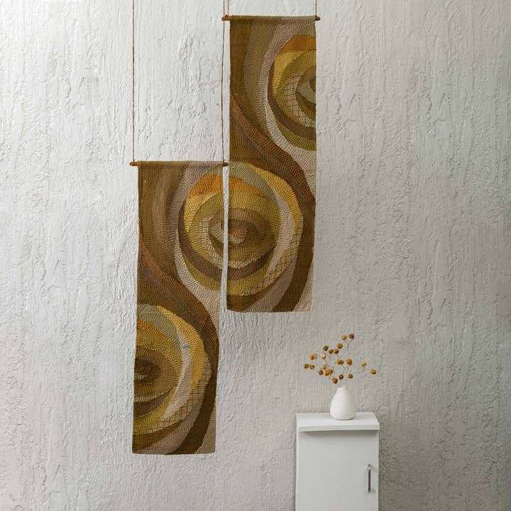 Pendurado Umber Kantha Rose por atacado de Maison Mieko