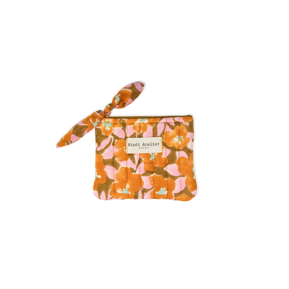 Bindi Atelier - Wholesale Coin Purse - Women's - Cotton wallet with block print - Posy0