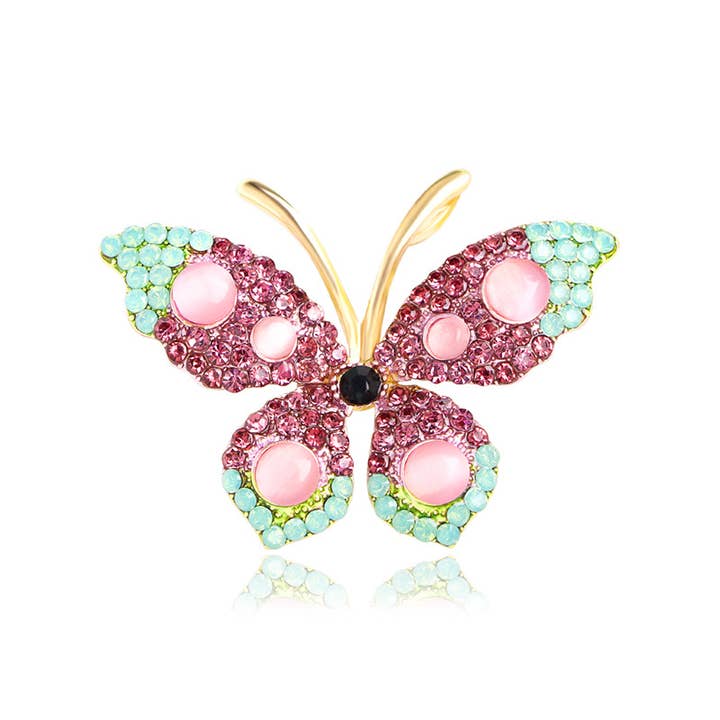 Tourtiwi - Wholesale Brooch - Rhinestone Butterfly Brooch Pin Corsage7