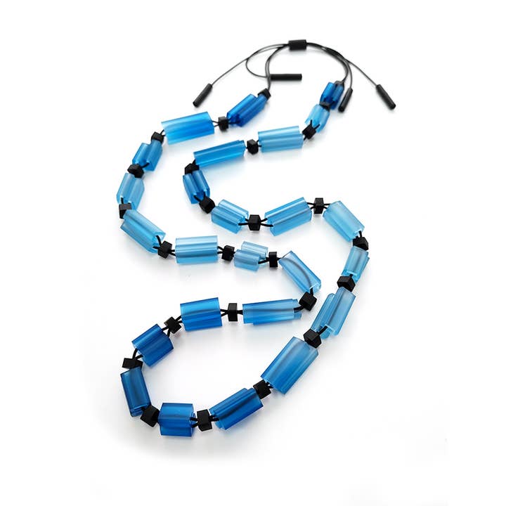 ALEX+SVET - Wholesale Beaded/Pearl Necklace - TOLEDO hand-dyed rubber long necklace INFINITE line1