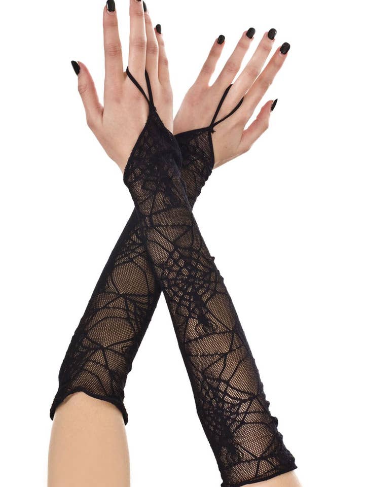 Scaldabraccia Music Legs Spider Web ML424 per la vendita all'ingrosso da parte di Lingerie Mart