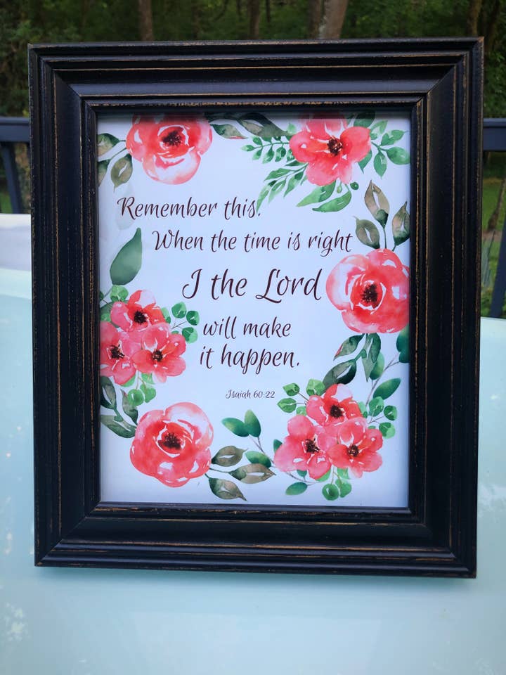 Quand le moment sera venu, Moi, le Seigneur, je ferai en sorte que cela se produise Impression physique - Art mural catholique pour la vente par Zelie Crafts