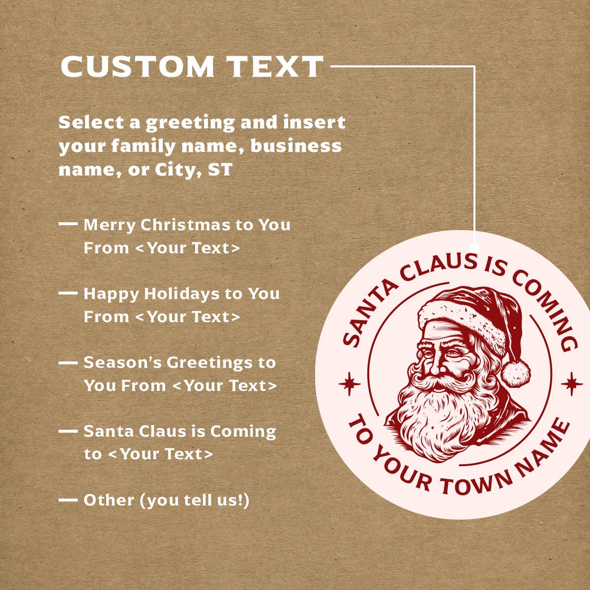 Skylark Printing - Wholesale Sticker - Holiday Souvenir Sticker Customizable with Your Text5