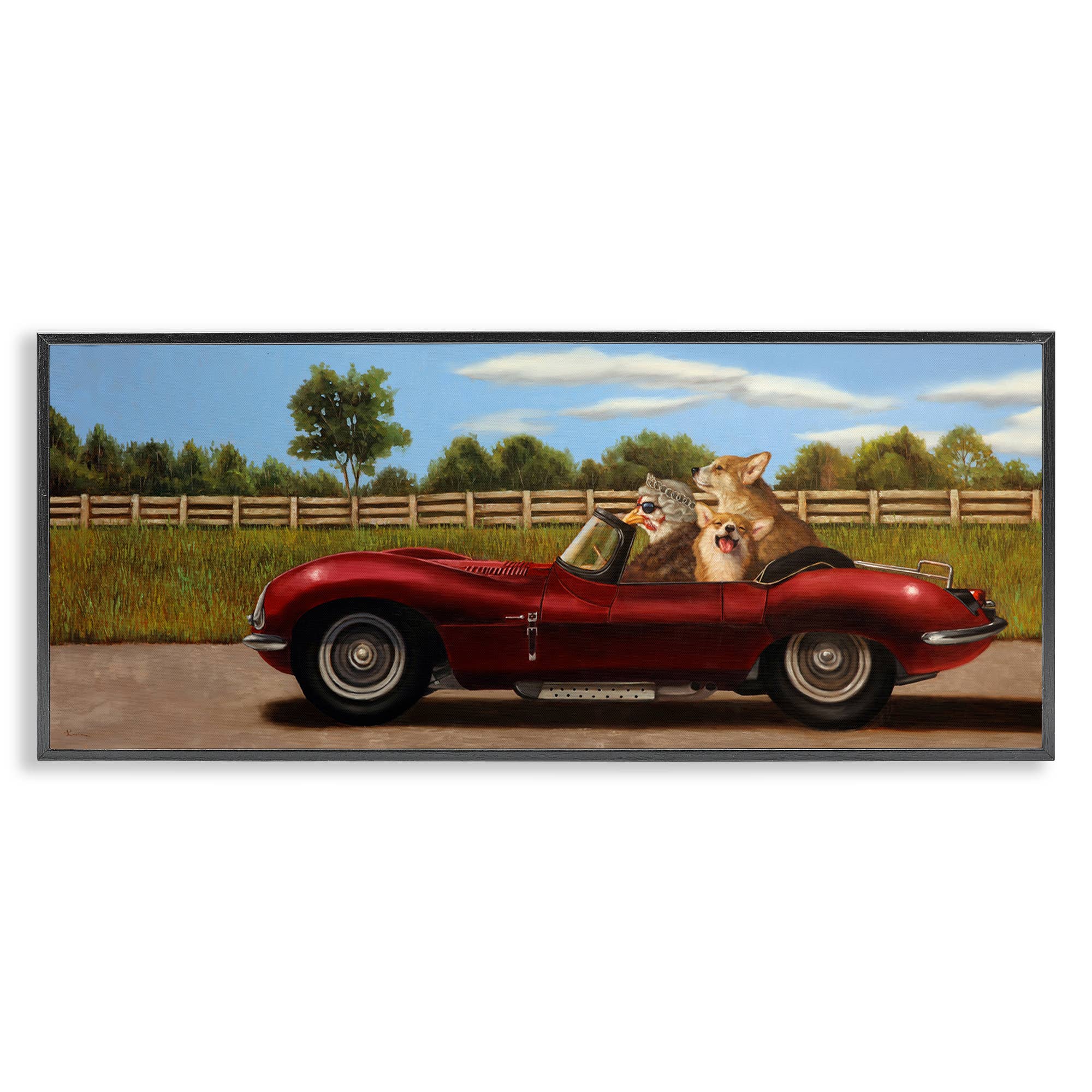 Stupell Industries – wholesale Wall sign – Animals in Sports Car - Framed Wall Art18