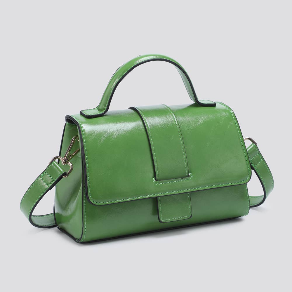 House of Milano - Wholesale Top Handle Bag - Women's - 25048 Vegan Leather Mini Crossbody Bag4