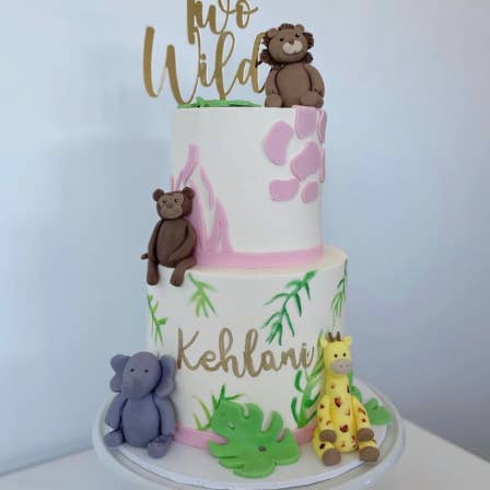 2nd Birthday Cake Topper / Cake decor / Modern Cake topper / Gold Topper for wholesale by Lavender Co Creative