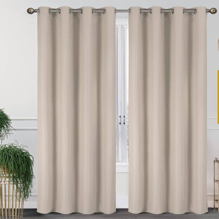 J&V TEXTILES - Wholesale Curtain - 2 Pack - 55'' X 84'' Solid Thermal Blackout Panels (19 Colors)26