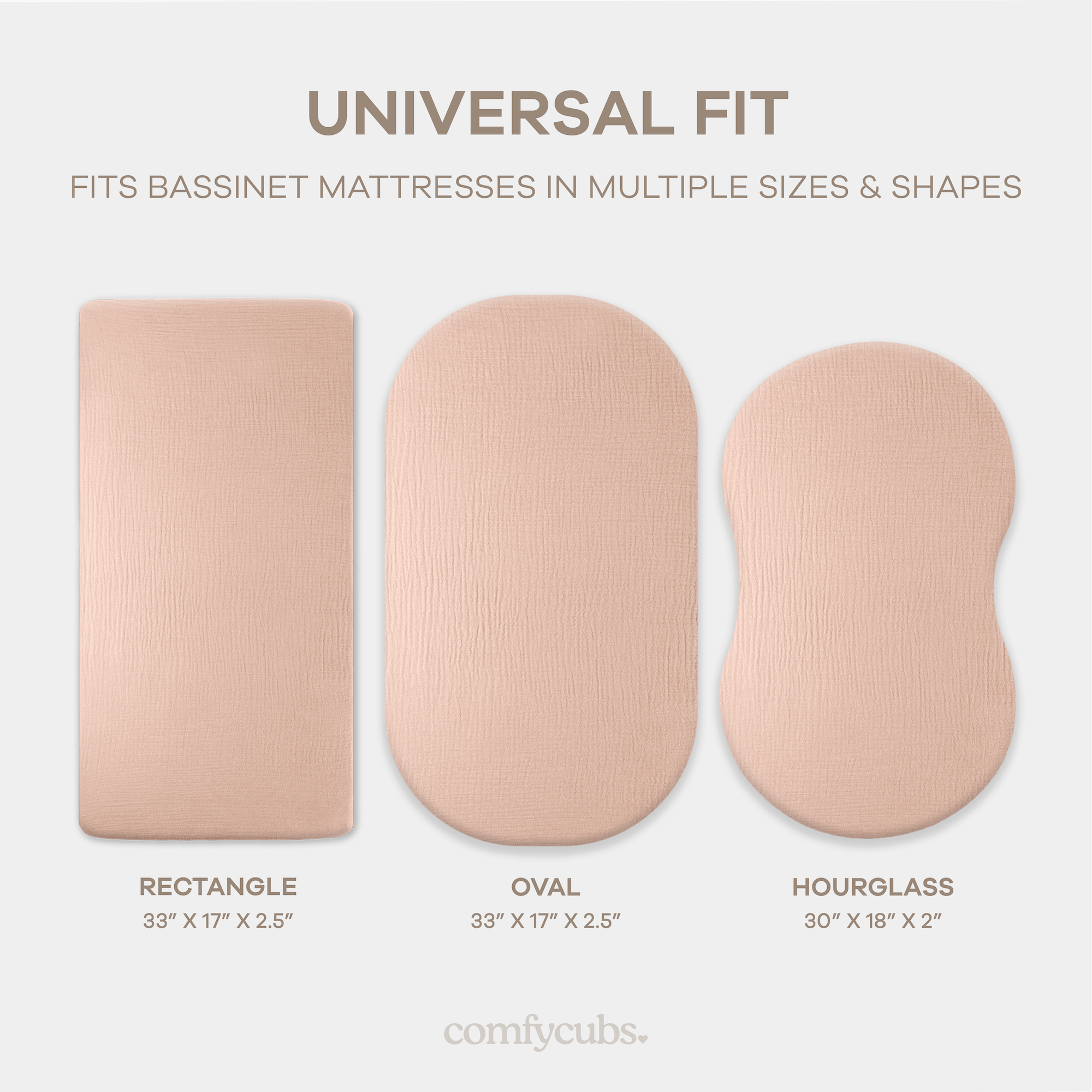 Comfy Cubs - Wholesale Cot/Crib Sheets - Muslin Bassinet Sheet, 100% Soft Cotton Fabric by Comfy Cubs38