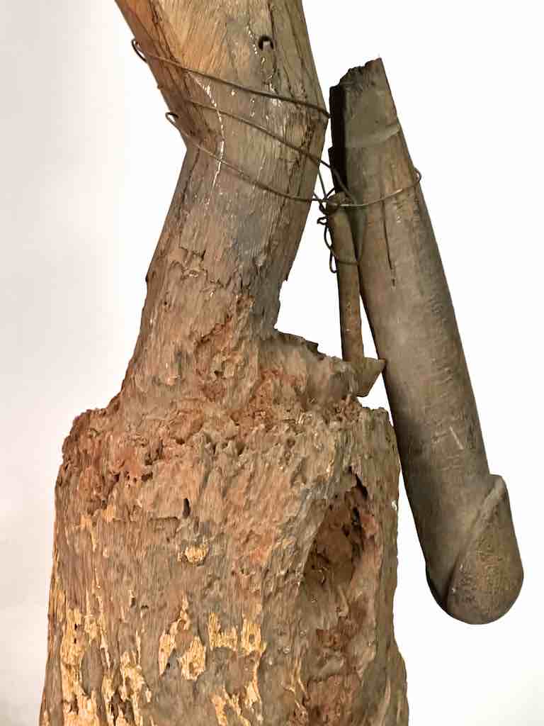 The Niger Bend - Venta al por mayor Escultura - Estatua de fetiche de fertilidad del pene articulado masculino con fuente vintage |23