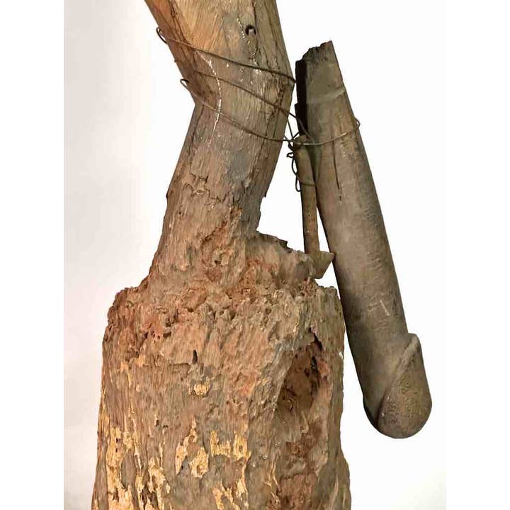 The Niger Bend - Venta al por mayor Escultura - Estatua de fetiche de fertilidad del pene articulado masculino con fuente vintage |23