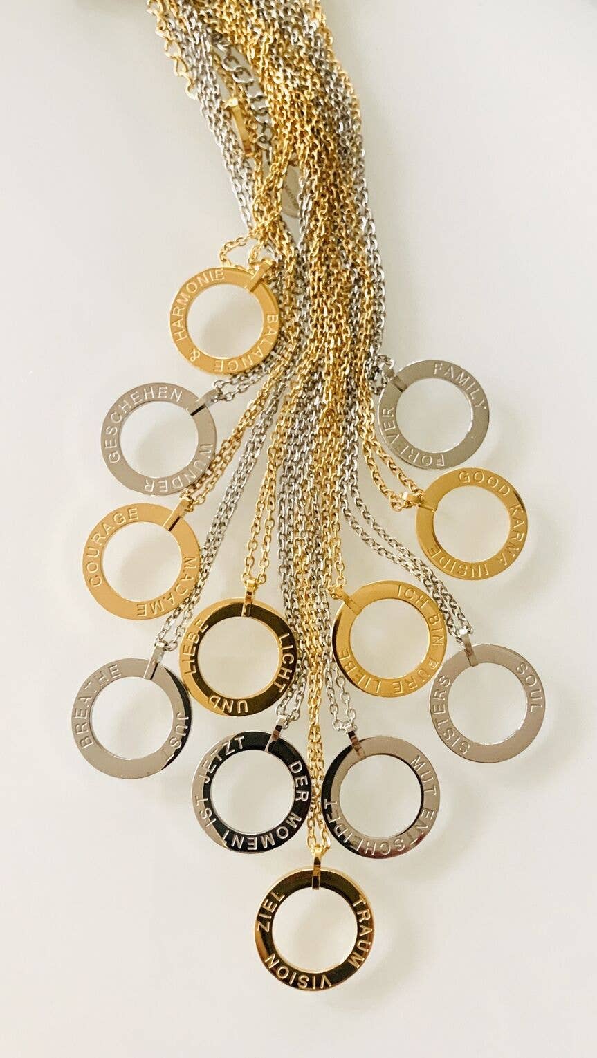 Mein Mantra - Wholesale Pendant/Charm Necklace - Mantra Necklace - LOVE LIVE LAUGH2