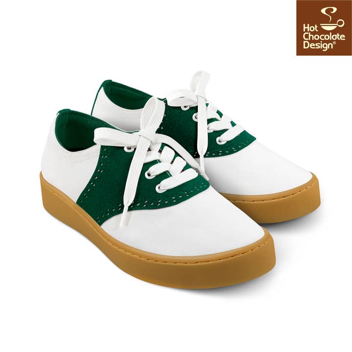 Popping Candy - Wholesale Lifestyle trainers – Women′s - Hot Chocolate Design - Saddle Sneakers Green