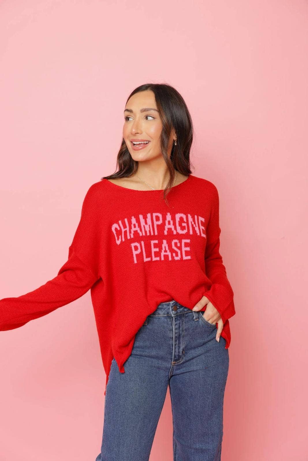 Ashley’s Clothing Design Inc. – Großhandel Strickpullover – Damen – Champagner bitte!1