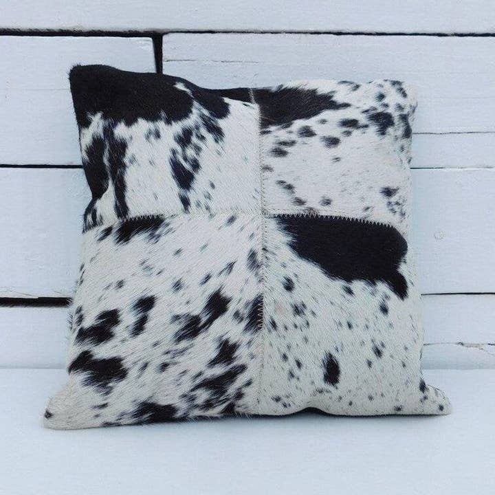 Kussenslopen van echt koeienhuidleer met exotische uitstraling voor wholesale door MLC