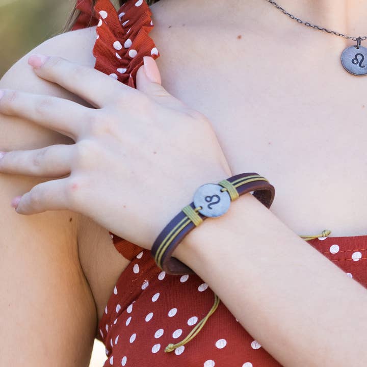 Anju Jewelry - Wholesale Charm/Dangle Bracelet - Zodiac Pewter Libra Glyph Bracelet