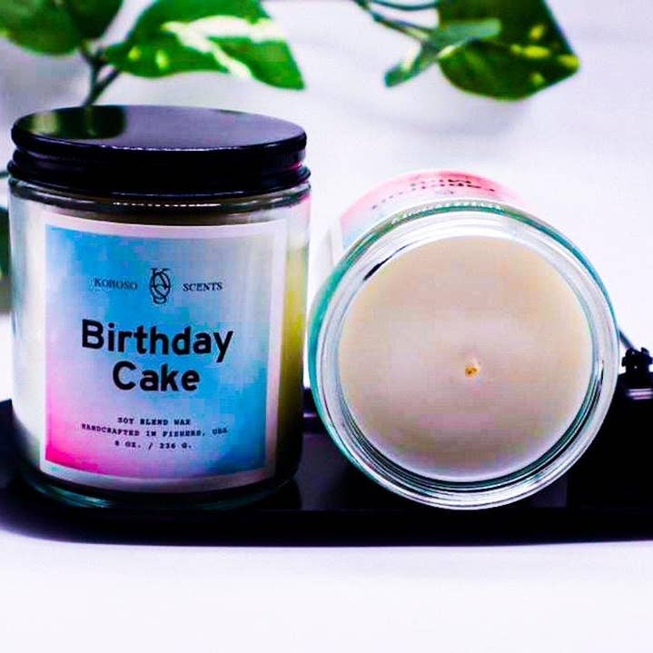Vela de mezcla de soja hecha a mano | Vela aromática para tarta de cumpleaños para venta al por mayor de korososcents
