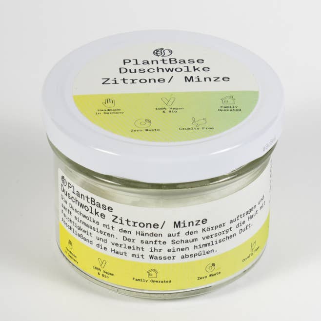 Duschwolke Zitrone/ Minze 110G für den Großhandel von PlantBase GmbH