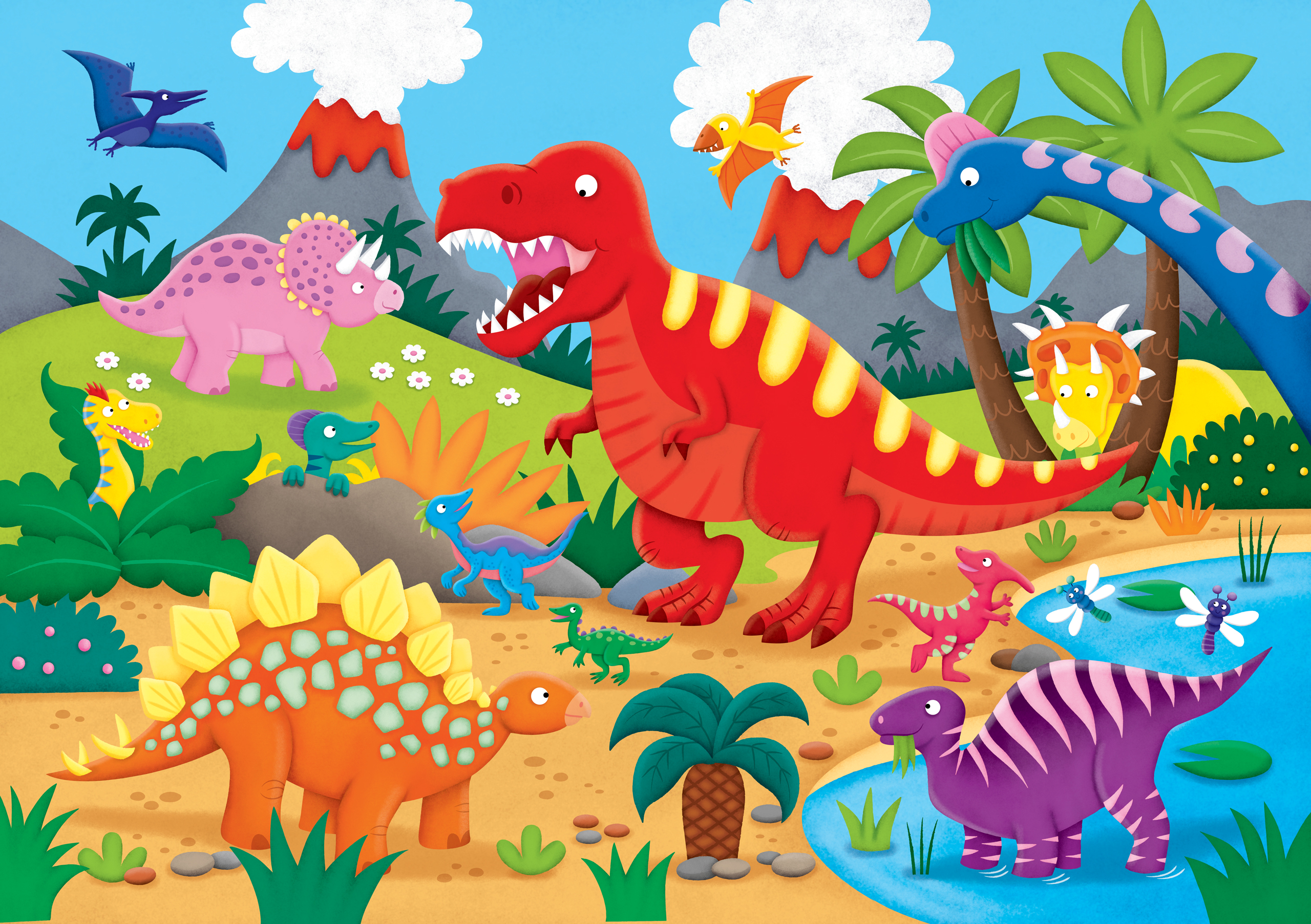 Peter Pauper Press - Wholesale Puzzle - Kids - Dinosaurs Kids' Floor Puzzle1