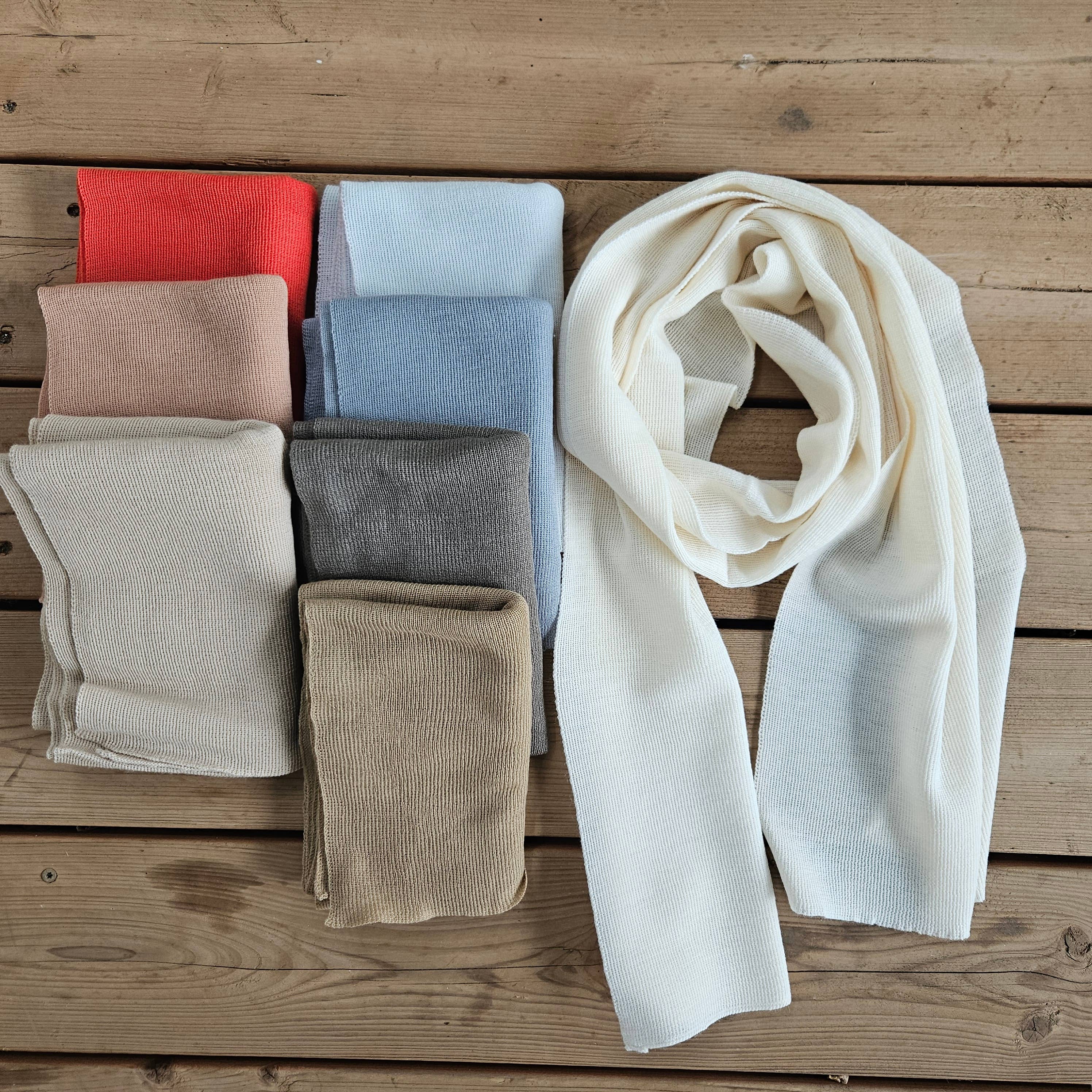 NorraVilla - Wholesale Sjaal - Uniseks - Sjaal van 100% merinowol voor dames of heren - Unisex Offwhite5