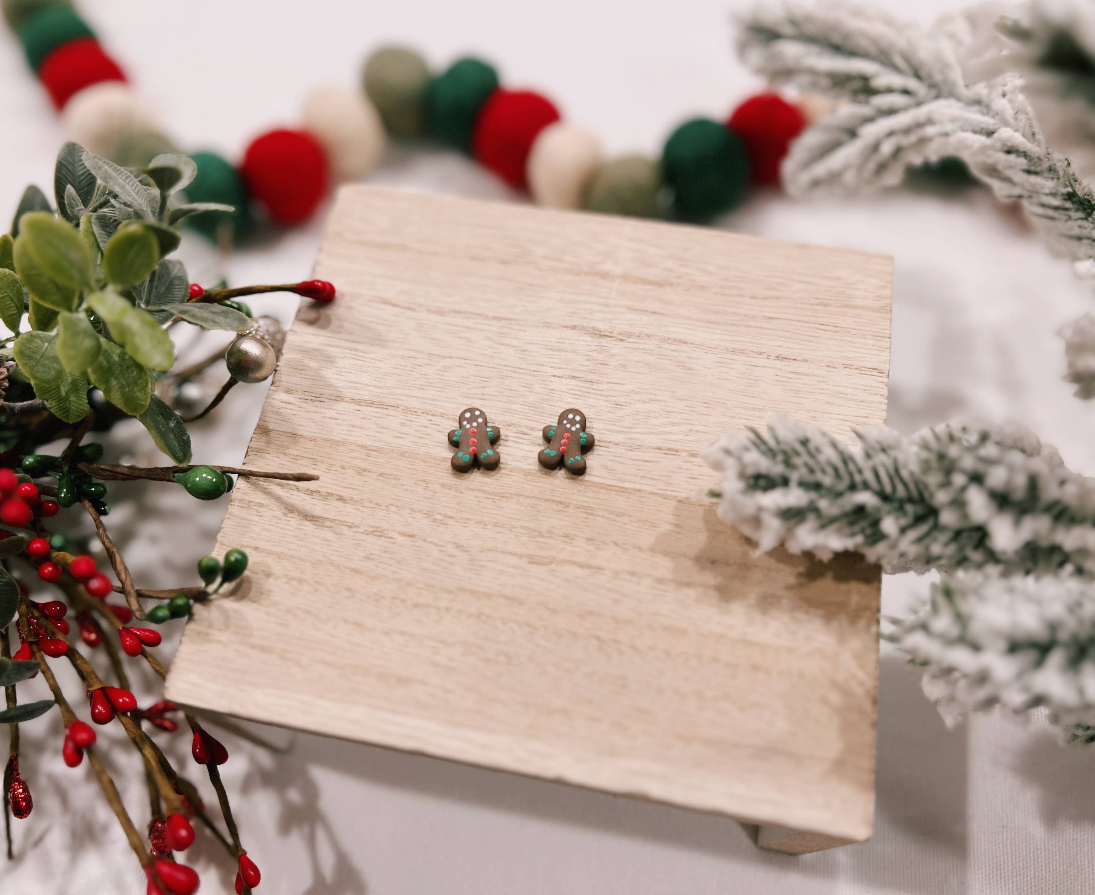 Clayfully Jules - Wholesale Stud/Post Earrings - Holiday Studs12