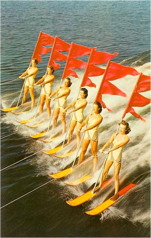 Found Image Press - Wholesale Magnet - Magnet NP-448 Waterski Extravaganza0