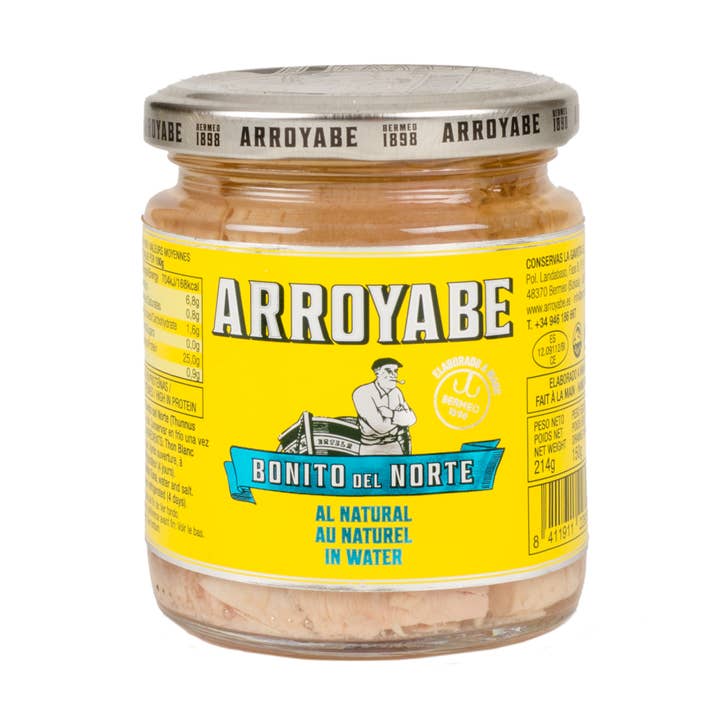 Thon blanc du Nord au naturel bocal 214 g pour la vente par Arroyabe