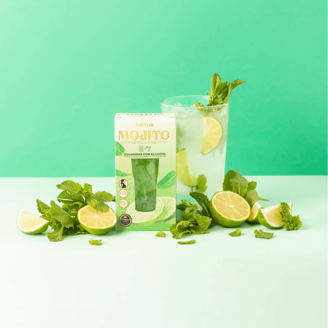 Gudis - Wholesale Gummy - Gummies C/Alcohol - Mojito Cocktail Box 70g3