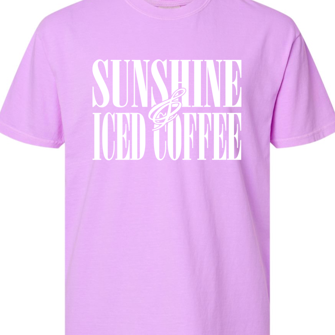 Kiki's Boutique - Wholesale Screen Printed T-Shirt - Women's - Sunshine and Iced Coffee Comfort Color Tee6
