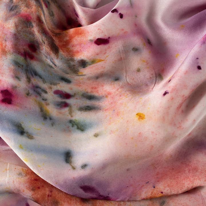 DYE KWEEN - Wholesale Bedding Pillowcase/Sham - Abstract Botanically Dyed Silk Pillowcase11