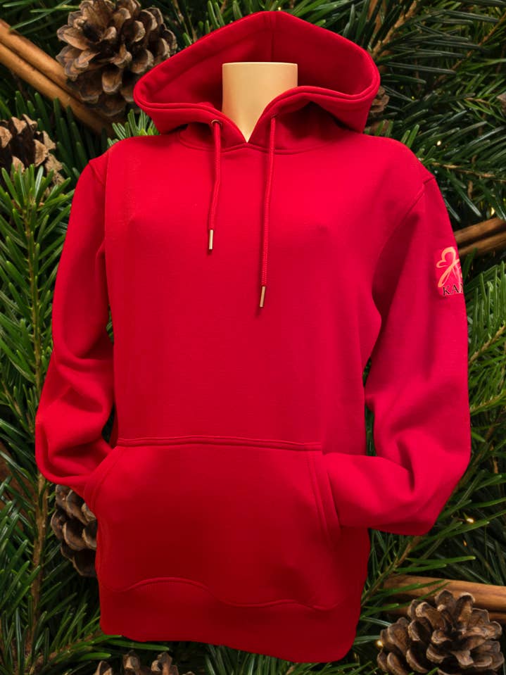 kamb - Wholesale Hoodie - Women's - Plain Red fleece hoodie0
