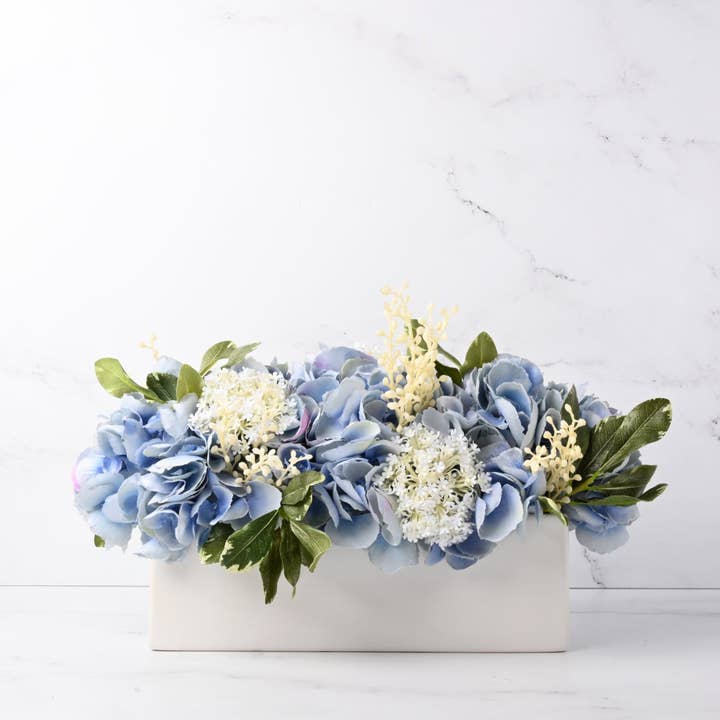 Fauxever Florals - Wholesale Artificial Flowers - Urban Hydrangea -Baby Blue