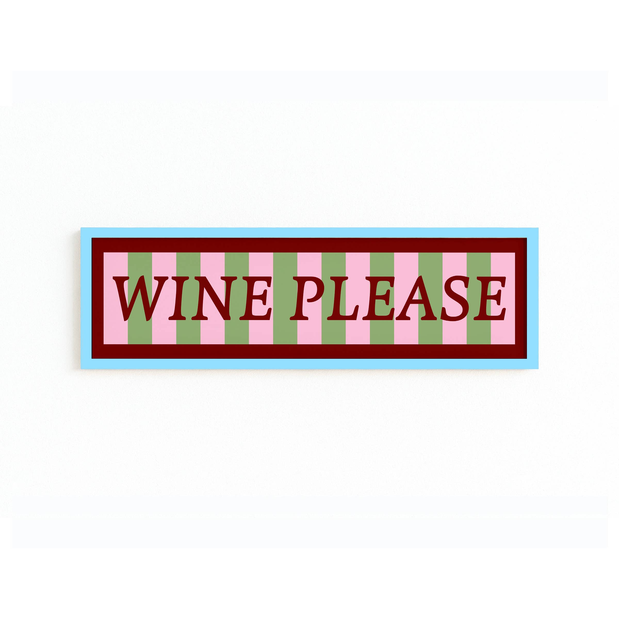 Maddison Ball Creative - Wholesale Art Print - Wine Please Panoramic Framed Print7