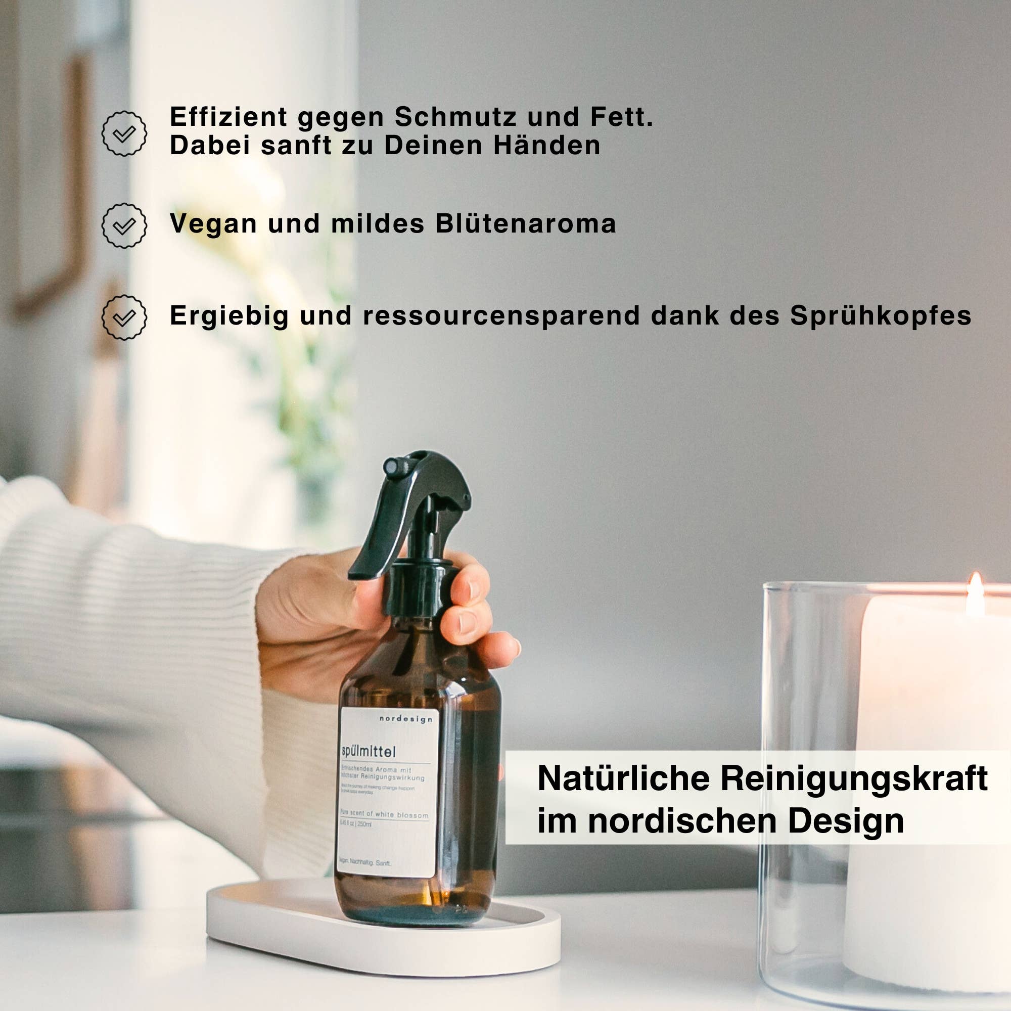 nordesign – Engroshandel Opvaskemiddel – Opvaskemiddel (250 ml) – Duft: Noter af hvid blomst3