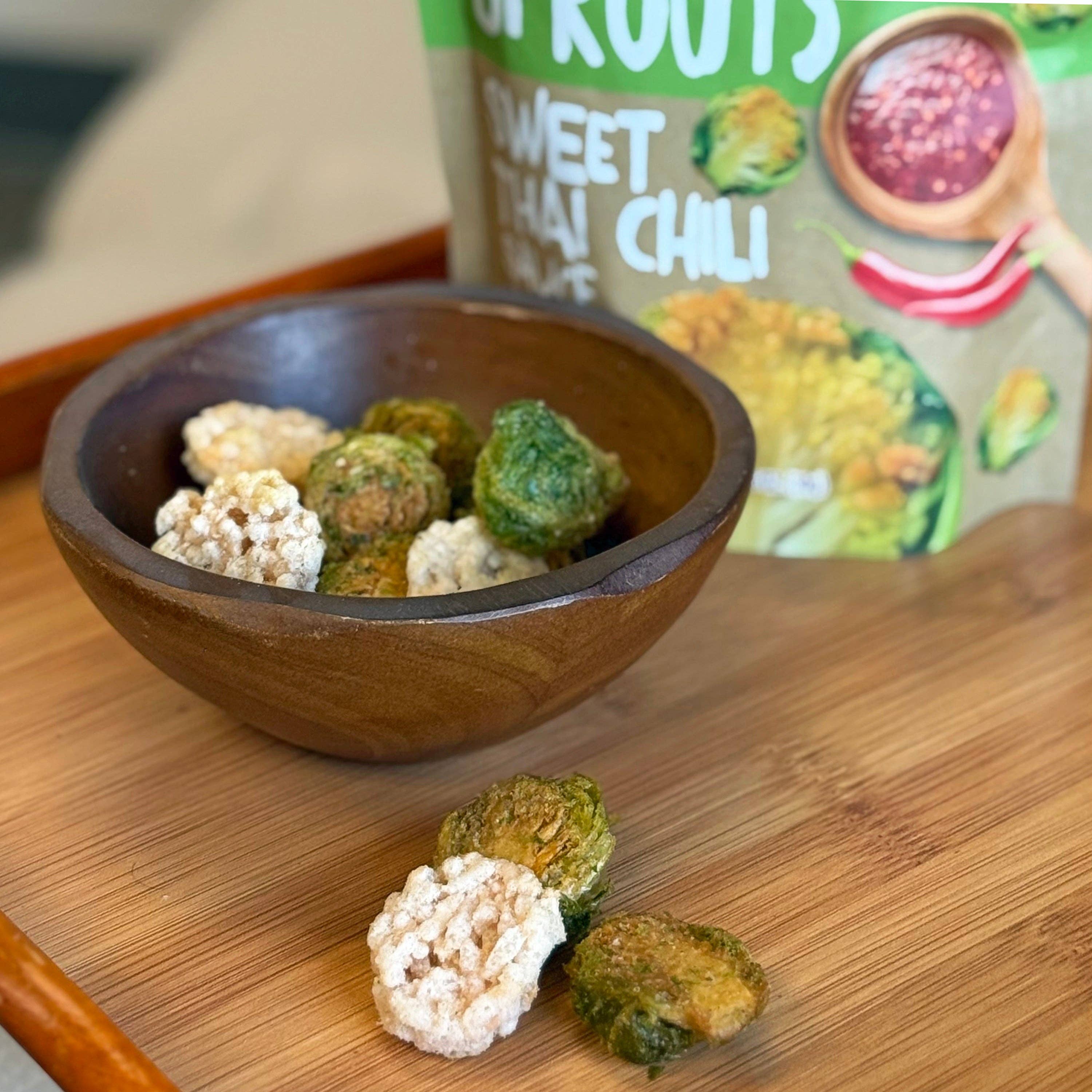 SPI West Port Inc. - Wholesale Chips - Brussels Sprouts w/ Sticky Rice Chips - Sweet Thai Chili (1.06 oz./30g Bags)2